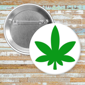 Pot Leaf White/Green